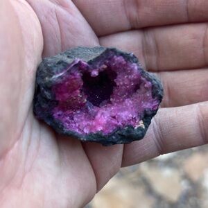 Vibrant Pink Geode Crystal